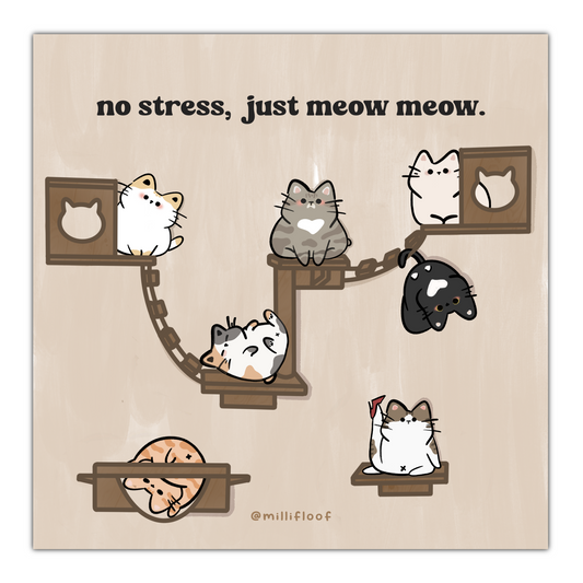 Na-Meow-Ste Art Print