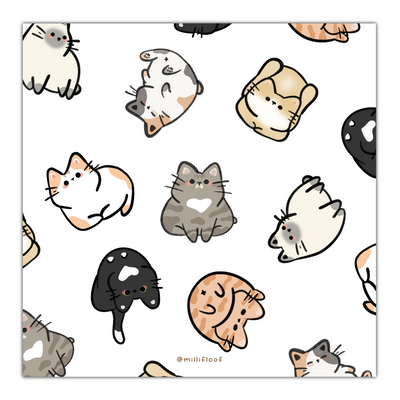 Whimsical Cat Art Print