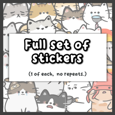 Full Set of 84 Stickers