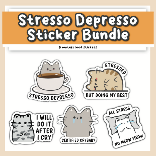 Stresso Depresso Sticker Bundle