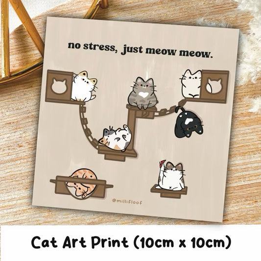 Na-Meow-Ste Art Print