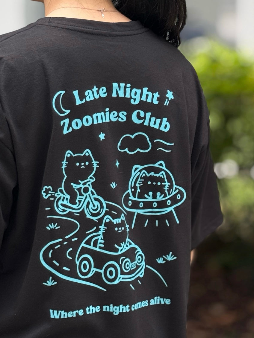 Late Night Zoomies Club Tshirt