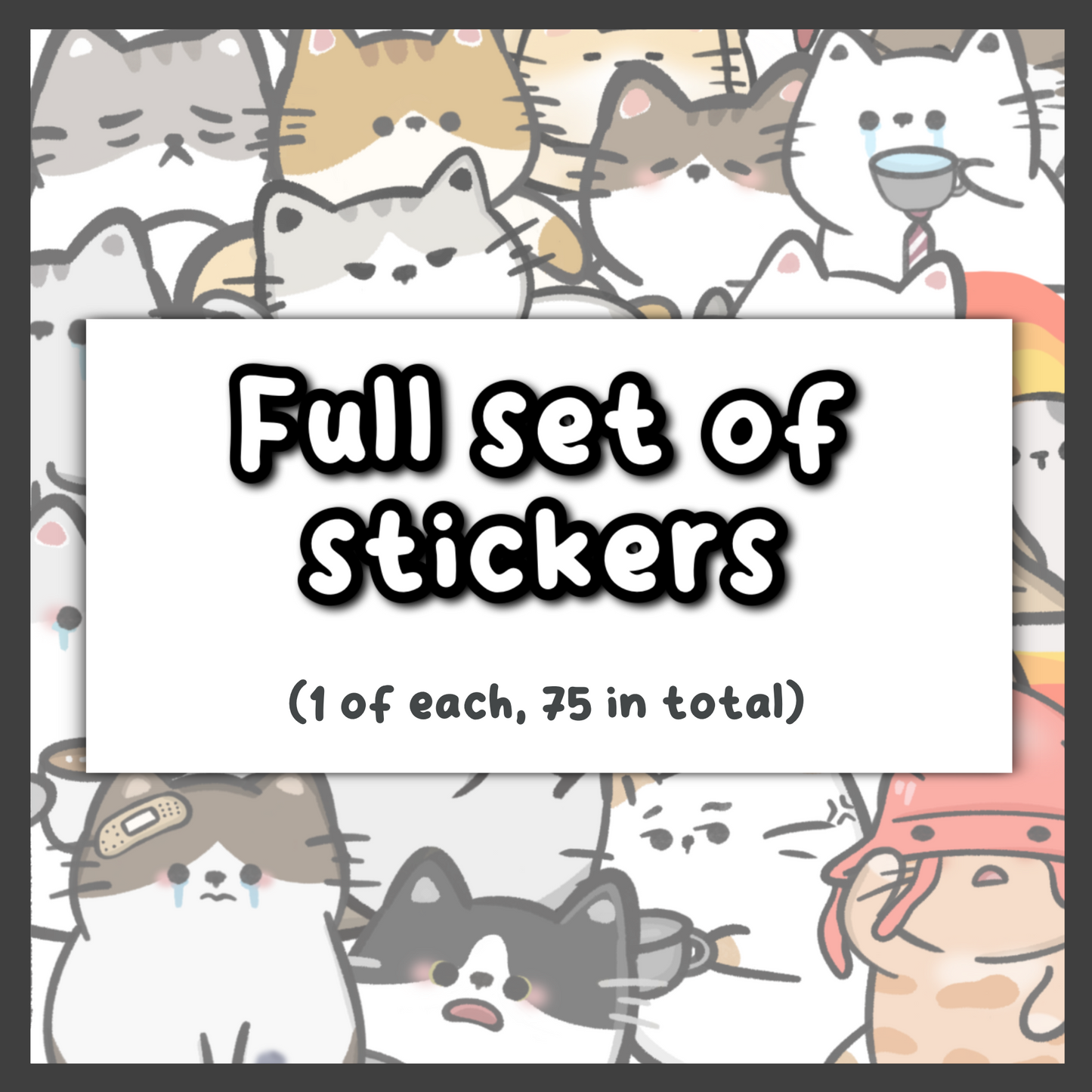 Full Set of 75 Stickers